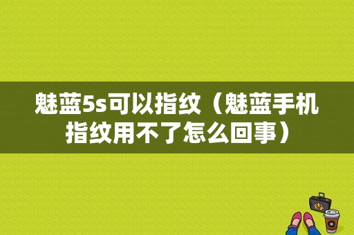 魅蓝5s可以指纹（魅蓝手机指纹用不了怎么回事）