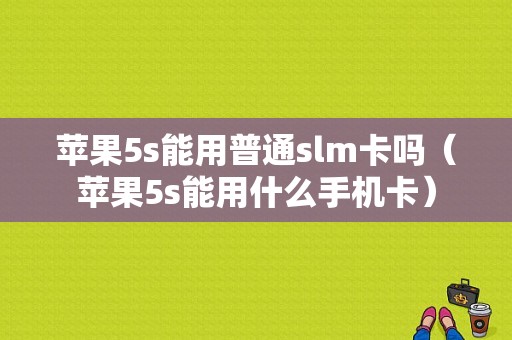 苹果5s能用普通slm卡吗（苹果5s能用什么手机卡）