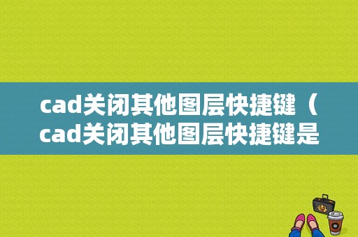 cad关闭其他图层快捷键（cad关闭其他图层快捷键是哪个）