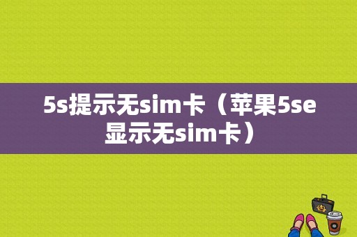 5s提示无sim卡（苹果5se显示无sim卡）-图1