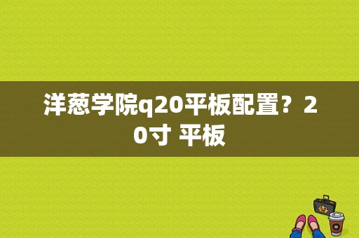 洋葱学院q20平板配置？20寸 平板