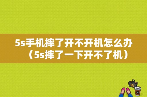 5s手机摔了开不开机怎么办（5s摔了一下开不了机）