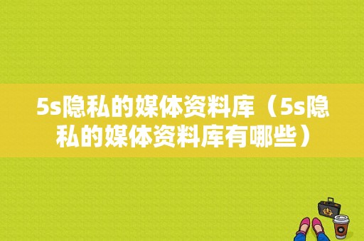 5s隐私的媒体资料库（5s隐私的媒体资料库有哪些）