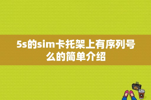 5s的sim卡托架上有序列号么的简单介绍-图1