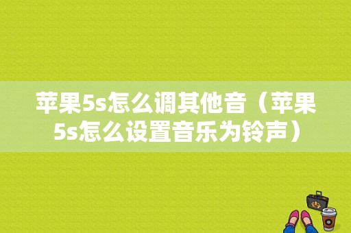 苹果5s怎么调其他音（苹果5s怎么设置音乐为铃声）-图1