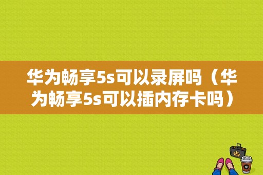 华为畅享5s可以录屏吗（华为畅享5s可以插内存卡吗）