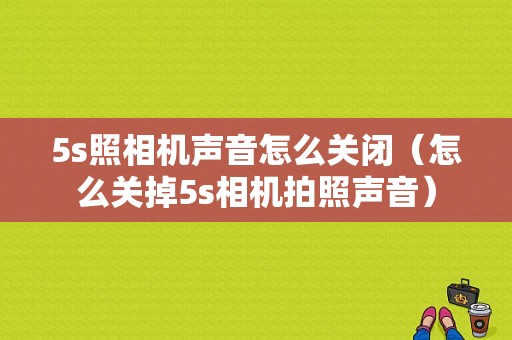 5s照相机声音怎么关闭（怎么关掉5s相机拍照声音）-图1