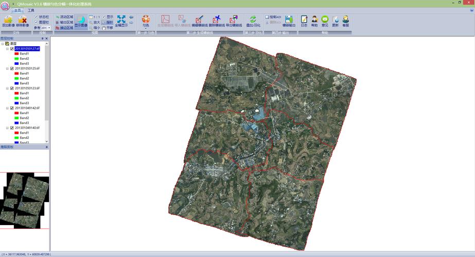 遥感影像批量拼接（遥感影像怎么拼接）-图1